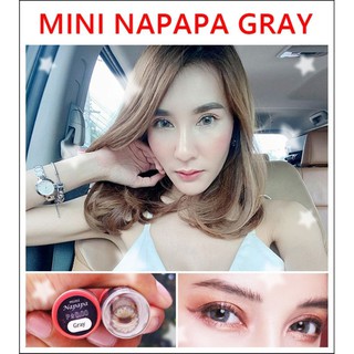 💟 Pitchylens mini Napapa แม่แพทมาแล้วว brown gray Contactlens บิ๊กอาย คอนแทคเลนส์ ราคาถูก แถมตลับฟรี