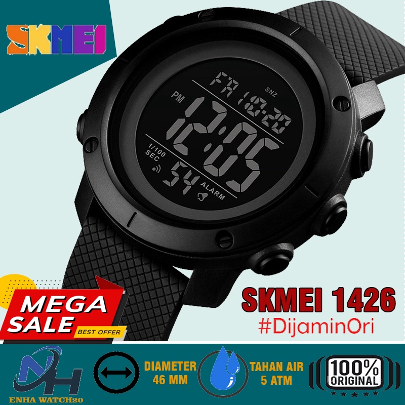 skmei-skmei1426-นาฬิกาข้อมือดิจิทัล-สายยาง-สําหรับผู้ชาย
