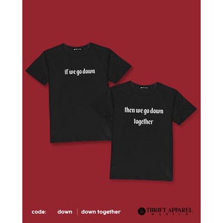 เสื้อยืด down I down together | Thrift Apparel Couple Tees