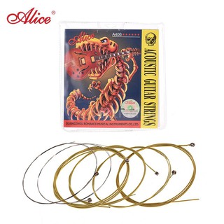 E*M Alice A406 Series Acoustic Folk Guitar Strings Set Stainless Steel Wire Steel Core Coated Copper