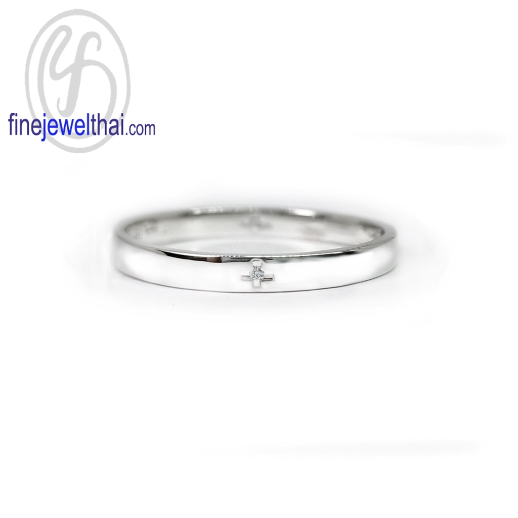 finejewelthai-แหวน-แหวนเพชร-เพชรสังเคราะห์-แหวนเงินแท้-diamond-cz-silver-ring-r3057cz