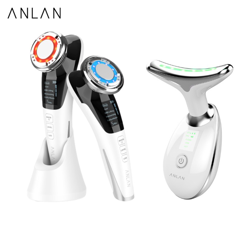 anlan-2-in-1เครื่องนวดหน้ายกกระชับ-เครื่องนวดคอ-กําจัดริ้วรอย-ระบบemsสั่นสะเทือน-ทําความร้อน-เย็น