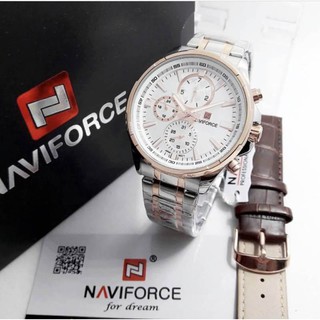 ⏰Naviforce watch⏰ สินค้าแท้  - มีสาย 2 สาย เปลี่ยนสายได้ - นาฬิกากันน้ำ100%  - พร้อมกล่องแบรนด์ - ราคาเรือนละ 990บาท