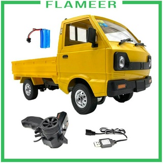 ( Flameer ) Wpl Rc รถบรรทุกของเล่น 1 : 10 4 Wd มอเตอร์ไฟ Led และแบตเตอรี่ 1-3