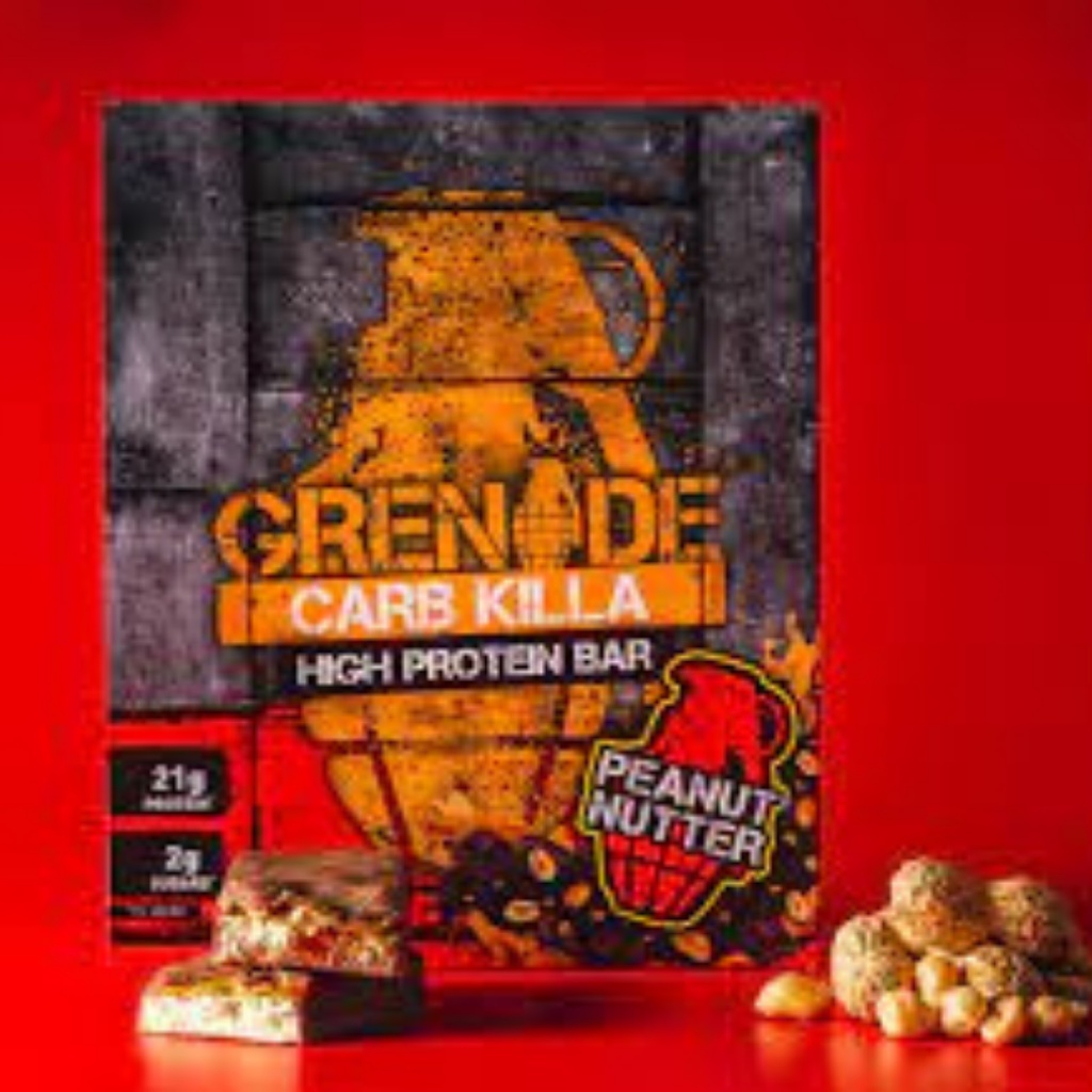 ภาพหน้าปกสินค้าGrenade High Protein Bar Peanut Nutter 60g เกรนเนต โปรตีนบาร์ผสมเนยถั่ว น้ำตาลต่ำ 60g จากร้าน foodvariety บน Shopee