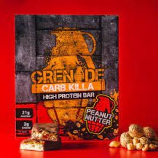 ภาพขนาดย่อของภาพหน้าปกสินค้าGrenade High Protein Bar Peanut Nutter 60g เกรนเนต โปรตีนบาร์ผสมเนยถั่ว น้ำตาลต่ำ 60g จากร้าน foodvariety บน Shopee
