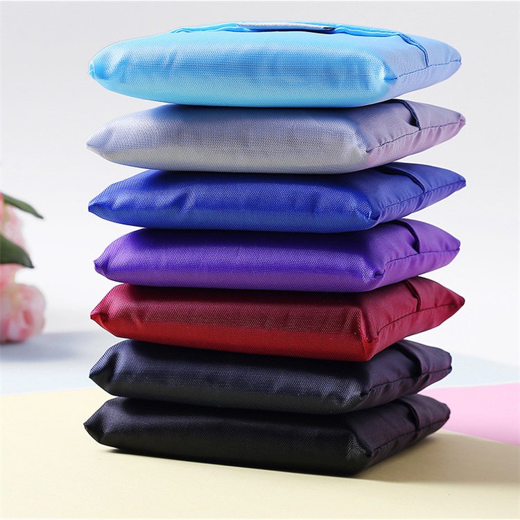 ภาพสินค้าพร้อมส่ง 12สี_ถุงเก็บของ ถุงผ้าพับได้ สตรีที่พับเก็บได้รีไซเคิล 245 จากร้าน th_30890845 บน Shopee ภาพที่ 6