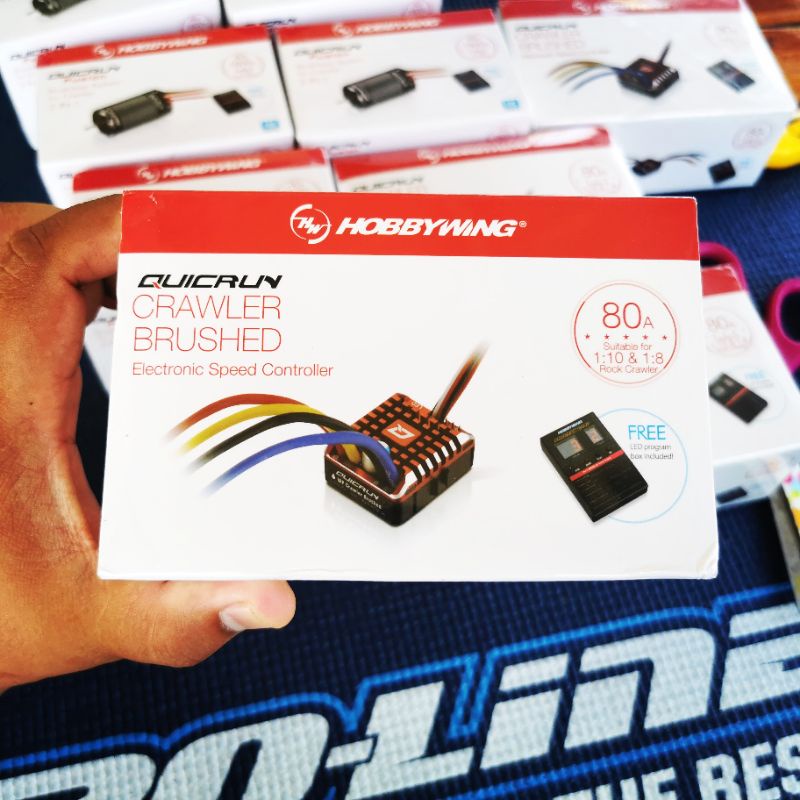 Hobbywing QuicRun Waterproof 1080 Brushed Crawling ESC (23S) Shopee