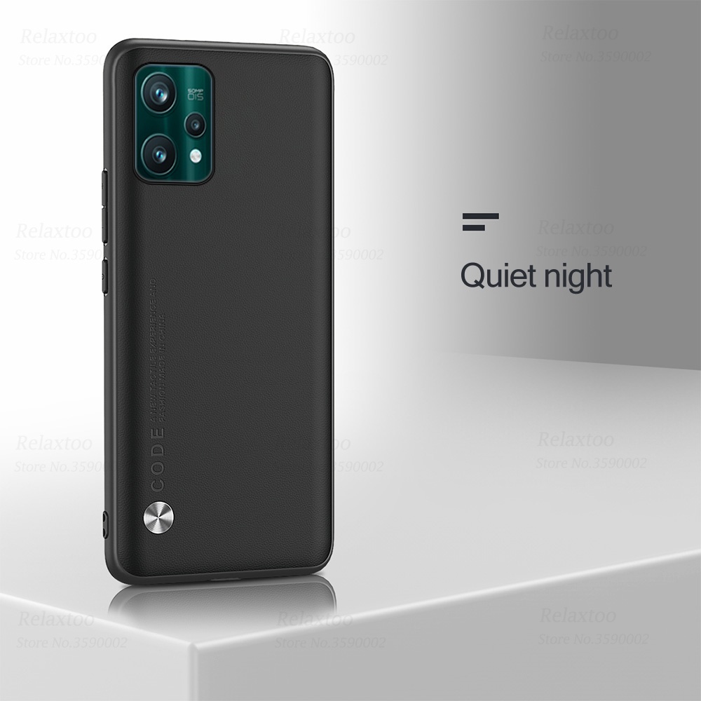 Plain Leather Protection Case For Realme 9 Pro Plus On Realem9 9Pro ...
