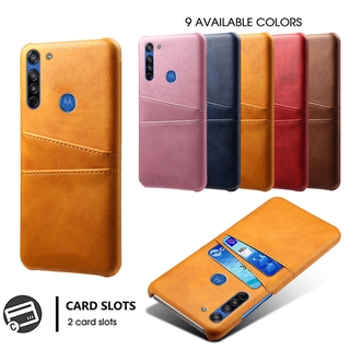 Motorola Moto E6 Plus E6S Z4 Play One Vision P40 P50 Z3 Play One Macro Luxury Retro PU Leather Card Pocket Slots Wallet Shockproof Case Cover
