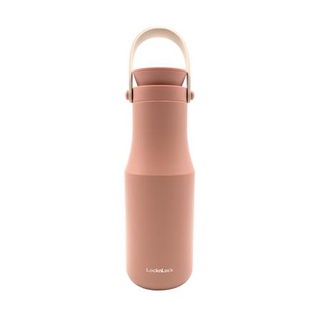 Dee-Double กระติกสูญญากาศ LOCKNLOCK METRO TUMBLER 470 มล. สีชมพู กระติกน้ำสุญญากาศ