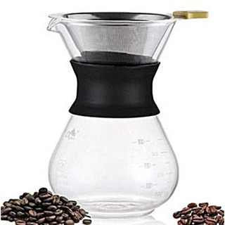 โถแก้วทำกาแฟดริป ชงกาแฟแบบหยดน้ำ โถแก้วขนาด 3 ถ้วย  Coffee server for dripper  1610-321