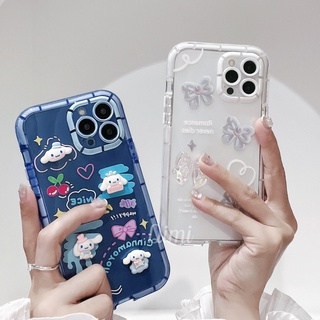 ส่งจากไทย เคสนิ่มขอบเรืองเเสงลายการ์ตูนนูน สำหรับ ไอโฟน 14 Pro max รุ่น  7plus 8plus 12pro 12promax i13 13pro 13promax