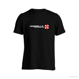 เสื้อยืดแขนสั้นลําลอง ทรงหลวม พิมพ์ลายเกม Resident Evil Umbrella Corporation พลัสไซซ์ สําหรับผู้ชาย และผู้หญิง