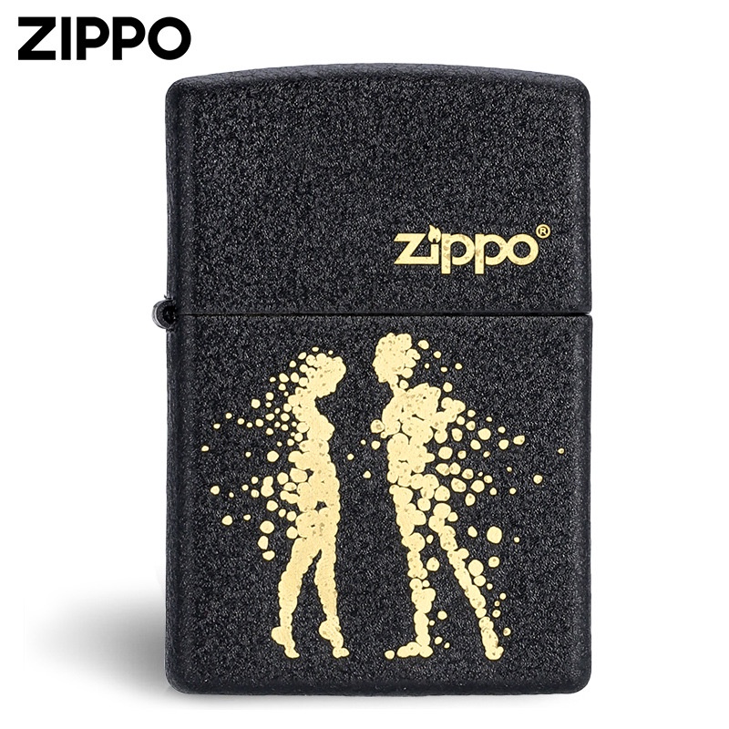 zippo-zippo-ของแท้-zippo-zippo-อเมริกันแท้ไฟแช็กของขวัญวันวาเลนไทน์สีดำแตกสี-unbridled-love-windproof-น้ำมันก๊าดไฟแช็ก