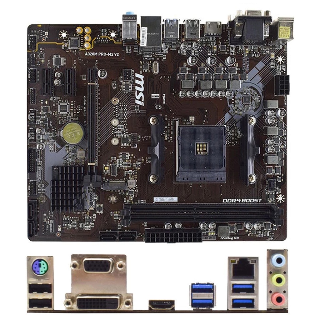 เมนบอร์ด MSI A320M PRO-VD/S & A320M PRO-VH M2 AMD AM4 DDR4 A320 SATA3 ...