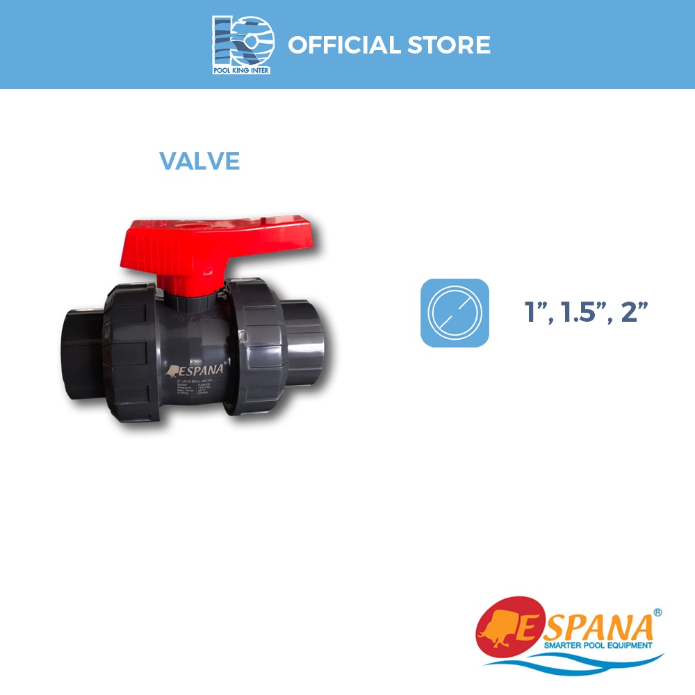 ESPANA: บอลวาล์ว สำหรับสระว่ายน้ำ Swimming Pool Ball Valve | Shopee ...