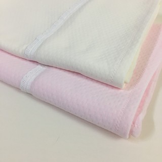 D.S. ผ้าห่มดีเอส-ลูกไม้ (รุ่นผ้ายืดทอลายจุด) Baby Blanket-Lace (Dot Cotton Spandex)