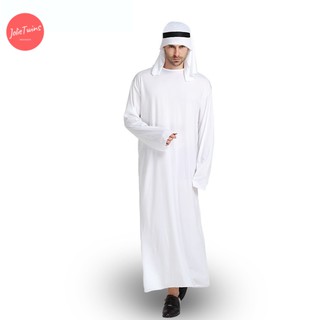 ภาพขนาดย่อของภาพหน้าปกสินค้าพร้อมส่ง ชุดเศรษฐีอาหรับ เจ้าของบ่อน้ำมัน arabian suit muslim wear ชุดมุสลิม จากร้าน pei22 บน Shopee