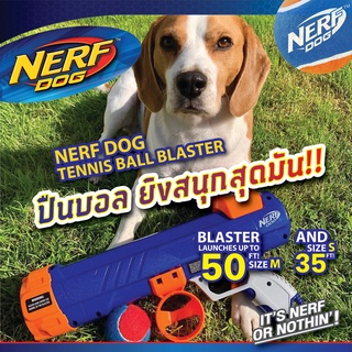 Nerf Dog Tennis Ball Blaster ปืนยิงลูกเทนนิส มาพร้อมบอล ของเล่นสุนัข ของเล่นหมา ปืนยิงบอลระยะไกล