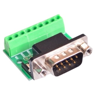 DB9 male transfer screw terminal 9 pin 9 hole RS232 RS485 conversion board