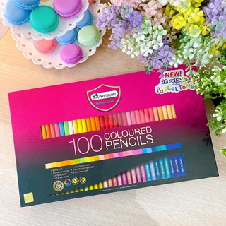 Master Art Series มาสเตอร์อาร์ต ดินสอสีแบบแท่งยาว สีไม้ 100 สี มาพร้อมกบเหลาในกล่อง