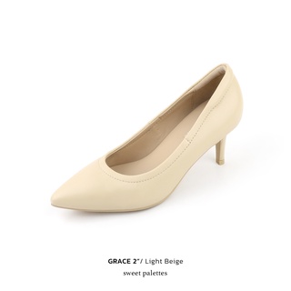 ภาพหน้าปกสินค้าSweet Palettes รองเท้าหนังแกะ Grace 2 inch Light Beige ซึ่งคุณอาจชอบสินค้านี้