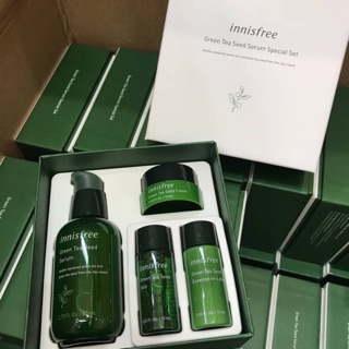 Innisfree NEW Green Tea Seed Serum Special Set เซรั่มชาเขียวอันโด่งดังจากเกาหลี สาวผิวแพ้ง่ายเหมาะมาก