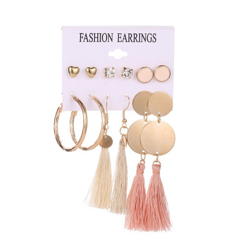 ตุ้มหูแฟชั่น-ต่างหูแฟชั่น-ตุ้มหูแบบเซ็ท-หลากหลายรูปแบบ-women-earring-fashion-earring