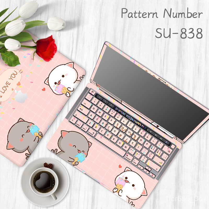 relaxdiy-pink-cute-bear-custom-laptop-skin-with-laptop-keyboard-stickers-for-macbook-huawei-hp-acer-dell-asus-lenovo