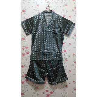 👚[Asleepingplus] ชุดนอนผ้าซาตินไซส์ใหญ่ ลายกราฟฟิก หลากหลายสี แขนสั้น ขาสั้น👚💤💤💤💤💤