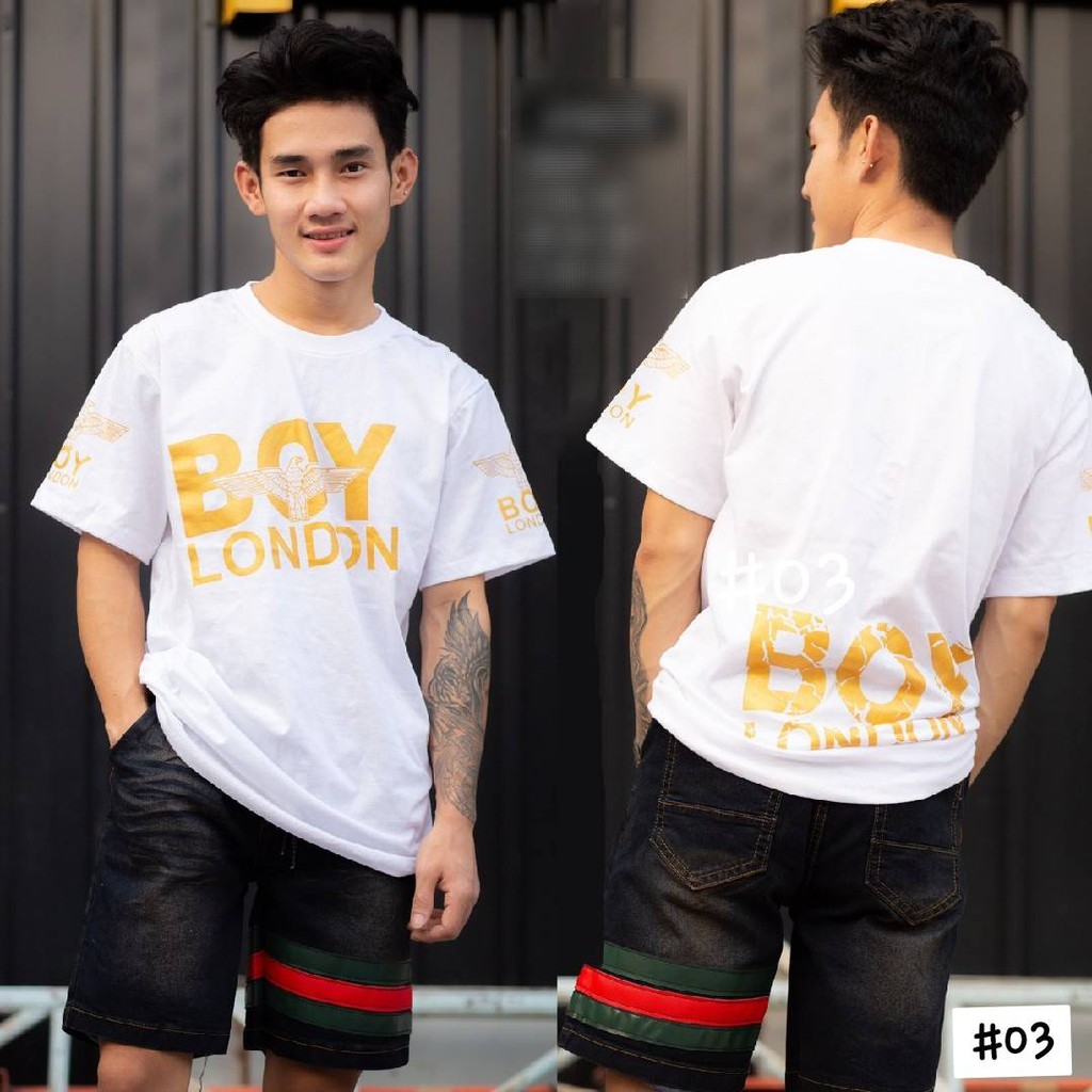 ภาพสินค้าBOY LONDON  เสื้อยืด-บอยลอนดอน Cotton100% (Boy 03-06) จากร้าน rg.shop.01 บน Shopee ภาพที่ 1