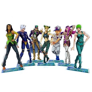 Jojos Bizarre Adventure Stone Ocean Jolyne Jotaro Hermes Anasui Emporio อุปกรณ์ขาตั้งอะคริลิคสําหรับวางเค้กเบเกอรี่