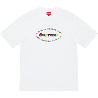 🌟พร้อมส่ง🌟Supreme Nothing Else Top TEE alphabet rainbow print short-sleeved T-shirt for men and women