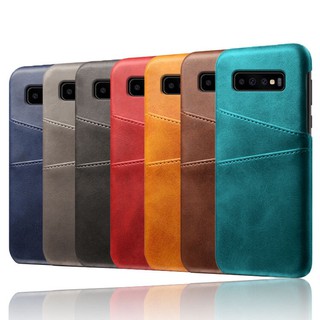 Samsung J6/J8 2018 A5/A6/A6P/A8/A7//A8P/9/A750 Card Slot Faux Leather Back Cover ซองหนัง samsung