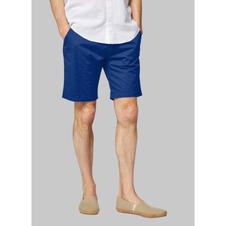 สินค้า กางเกงขาสั้นผู้ชาย สีน้ำเงิน (เอวตะขอ)  // ทรงกระบอกเล็ก // Size 28\" - 44\" (ไซส์มาตราฐาน)