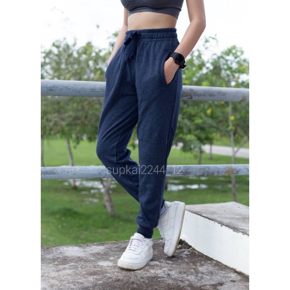 ภาพสินค้ากางเกงวอร์ม Jogger %จ็อกเกอร์ สายฝอ ผ้าหนานุ่มใส่ได้ทั้งชายและหญิง ผ้าดีรับประกันคุณภาพ จากร้าน supkai2244_12 บน Shopee ภาพที่ 4