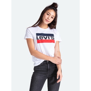 Levis® เสื้อยืดผู้หญิง รุ่น Perfect Graphic T-Shirt เสื้อยืดผู้ชาย เสื้อยืดผู้หญิง