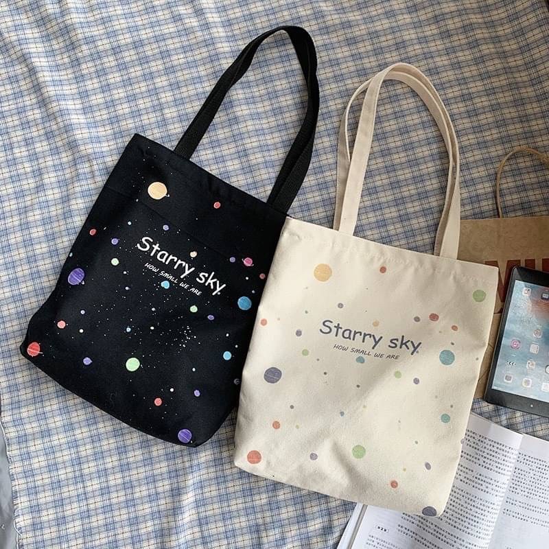 กระเป๋าผ้า-starry-sky