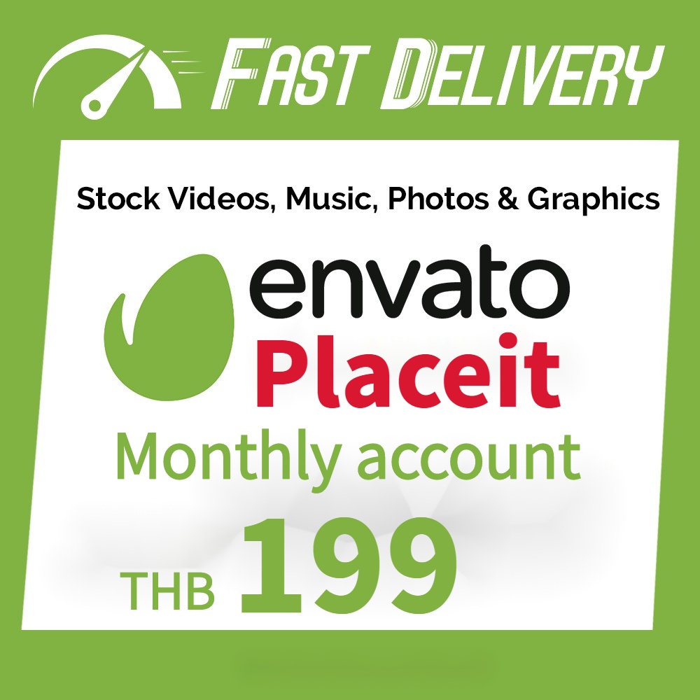 ภาพหน้าปกสินค้าPlaceit by Envato / Place it by Envato Unlimited Account - Monthly account