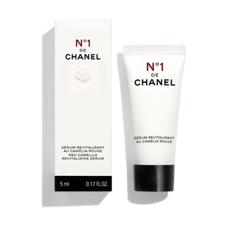 ขนาดทดลอง N°1 DE CHANEL REVITALIZING SERUM 5ml ชาเนล ชาแนล เซรั่ม ดอกคามิลเลียสีแดง camillia ริ้วรอย รูขุมขน NO1