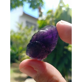 ฟลูออไรต์ | Fluorite 🍏🌈 #RFlu6#หินดิบ สีม่วง 💜 หินธรรมชาติ หินสะสม