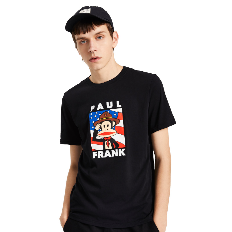 paulfrank-big-mouth-เสื้อยืดแขนสั้นสไตล์เกาหลีสําหรับผู้ชาย