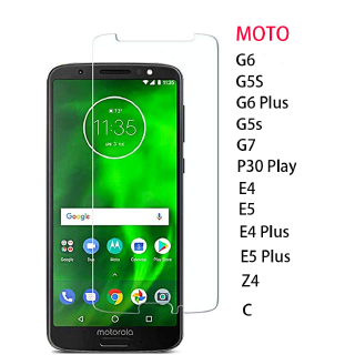 ฟิล์มกระจกนิรภัยกันรอยหน้าจอสําหรับ Motorola Moto Z 4 Z 3 P 30 One G 5 G5 S G 6 G 7 E6 P40 G8 Plus Play