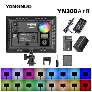 สินค้า yongnuo yn300air iiไฟ led  rgb พร้อแมอะแดปเตอร์ที่ชาร์จ ac สำหรับถ่ายภาพ และกล้องวิดีโอ