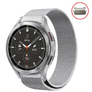 ไม่มีช่องว่าง สร้อยข้อมือ สําหรับ Samsung Galaxy Watch5 pro 45 มม. watch4 คลาสสิก 46 มม. 42 มม. / นาฬิกา 4 5 44 มม. 40 มม. สาย ห่วงแม่เหล็ก สายโลหะ ปลายโค้ง