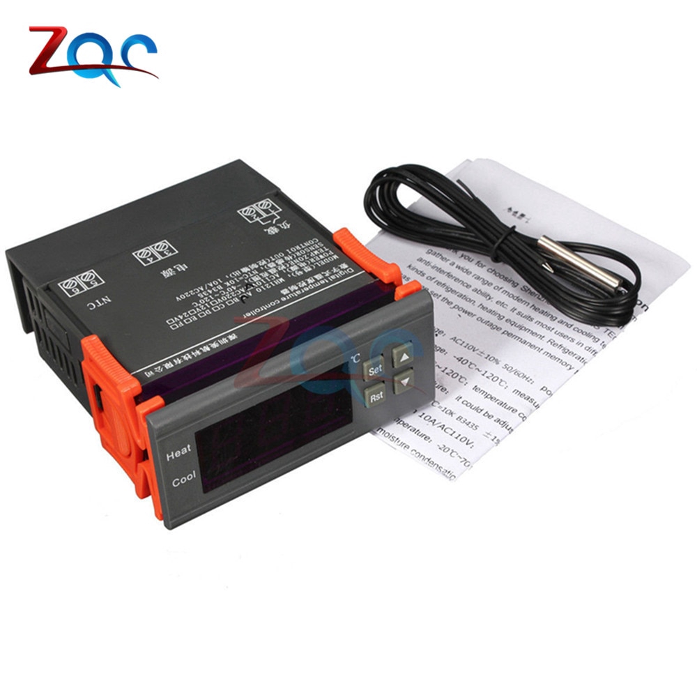 ภาพสินค้าstc - 1000 dc 12v 24 v ac 110 v 220 v 10a two relay output อุปกรณ์ดิจิตอลสําหรับใช้ควบคุมอุณหภูมิ จากร้าน relandor.th บน Shopee ภาพที่ 5