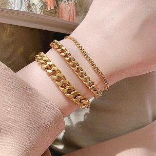Havana gold chain bracelet