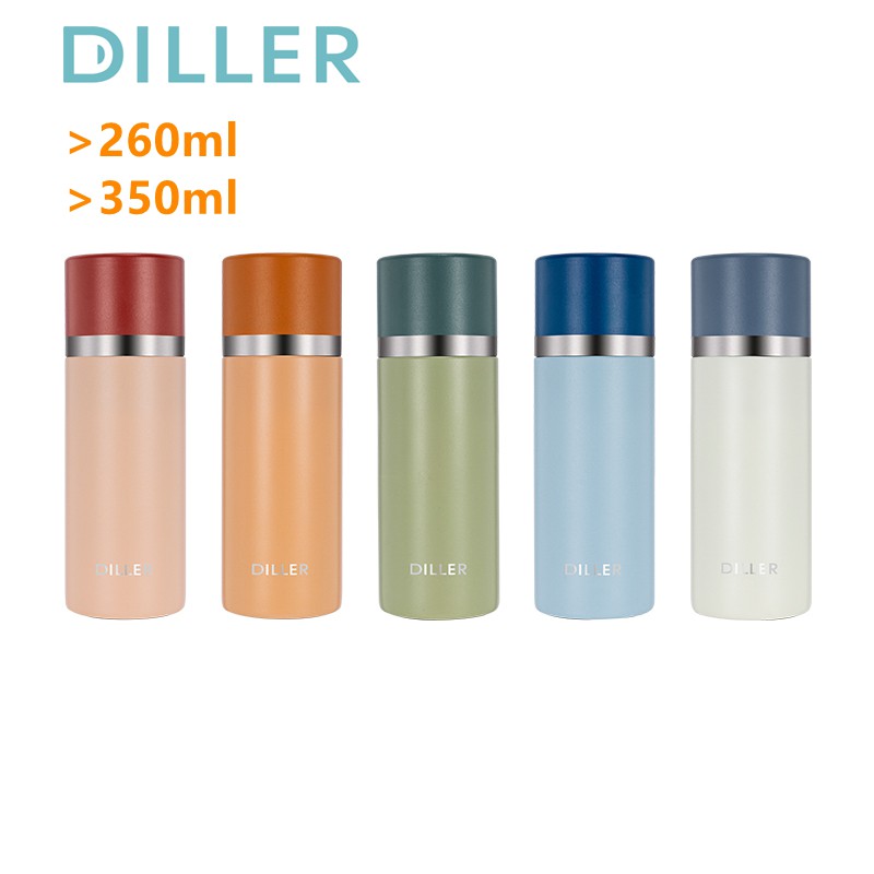 diller-ขวดน้ําดื่มสแตนเลสกันรั่ว-260มล-350มล-mlh8976