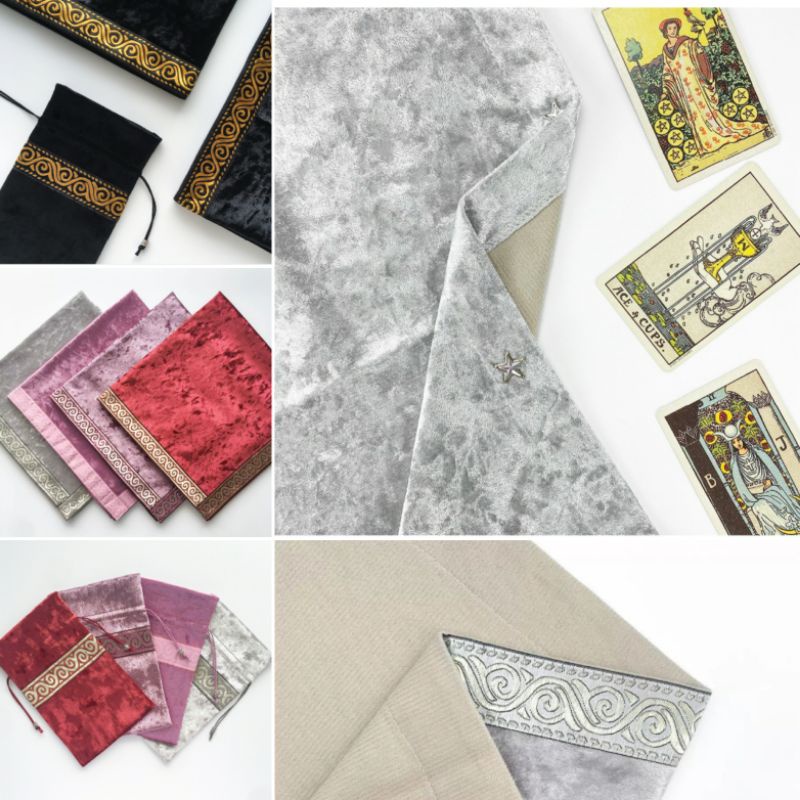 พร้อมส่ง-ชำระปลายทาง-ผ้าปูโต๊ะ-ไพ่ยิปซี-ไพ่ทาโรท์-tarot-table-cloth-ผ้าปูรองดูไพ่-ทำนายไพ่-ผ้าปูไพ่ทาโรท์-ผ้าปูทำนายดวง